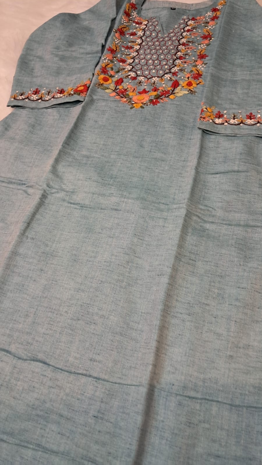RAYON HANDWORKED COORD SET GE723