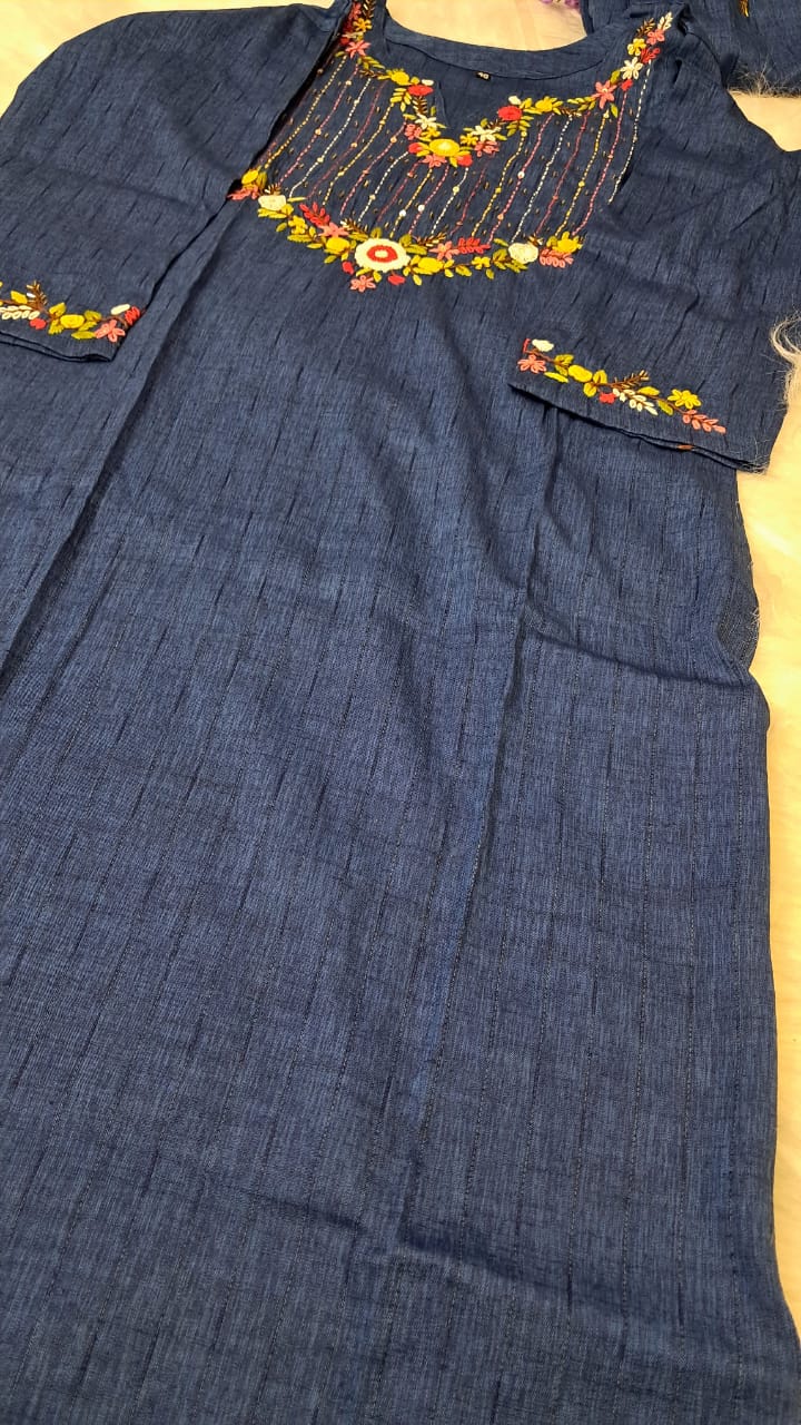 RAYON HANDWORKED COORD SET GE722